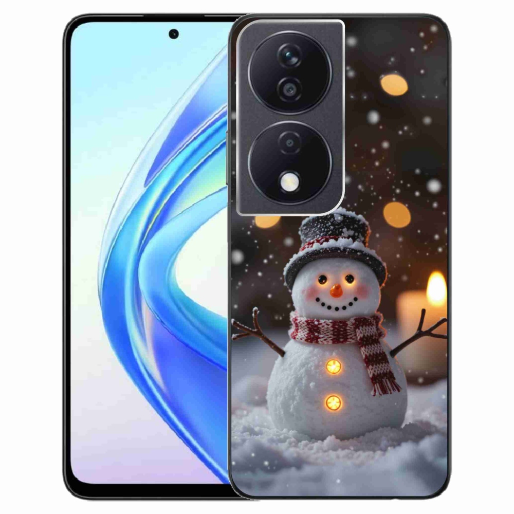 Gelový kryt mmCase na Honor X7b - veselý sněhulák