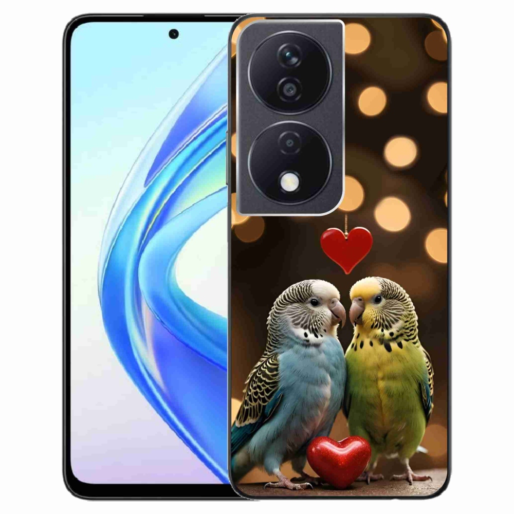 Gelový kryt mmCase na Honor X7b - zamilovaní papoušci