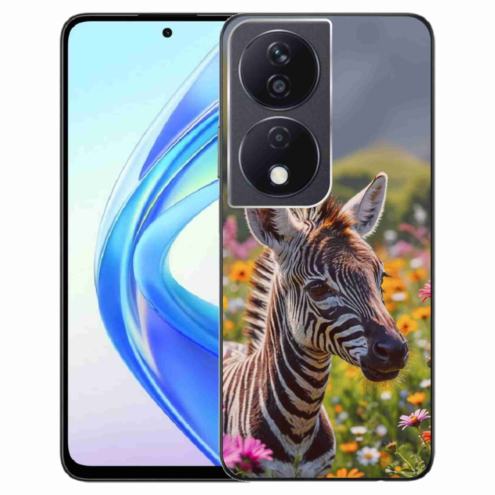 Gelový kryt mmCase na Honor X7b - zebra na louce
