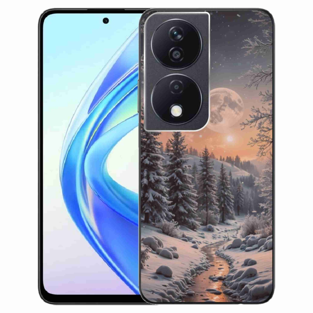 Gelový kryt mmCase na Honor X7b - zimní krajina 2