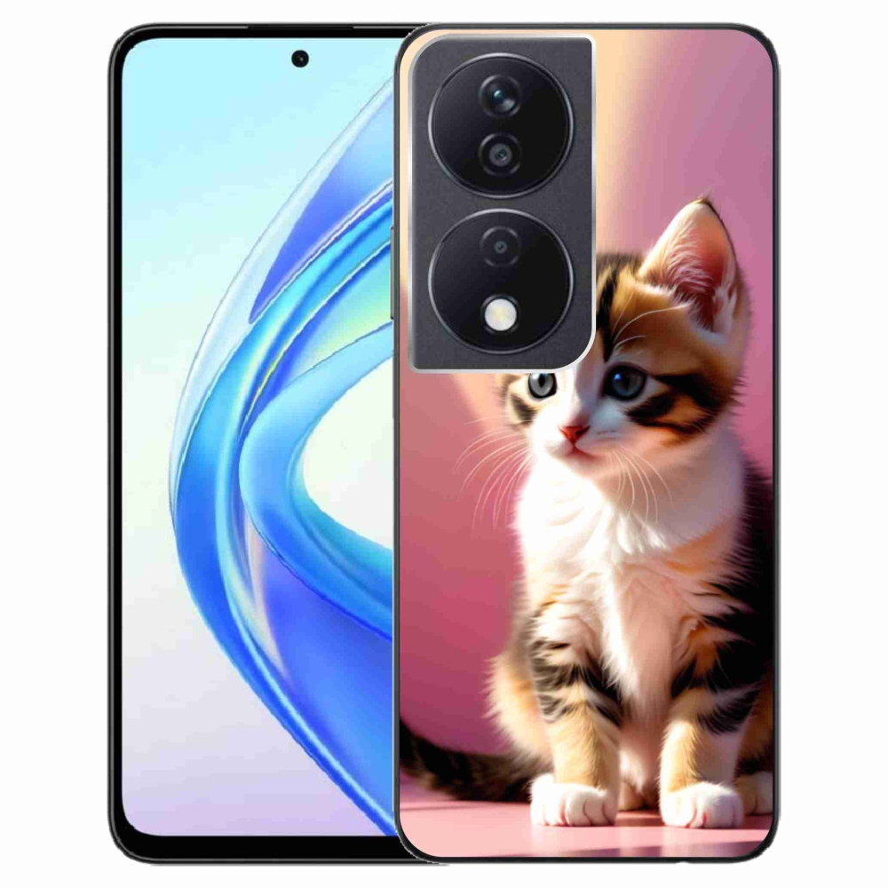 Gelový kryt mmCase na Honor X7b - zvědavé kotě 2