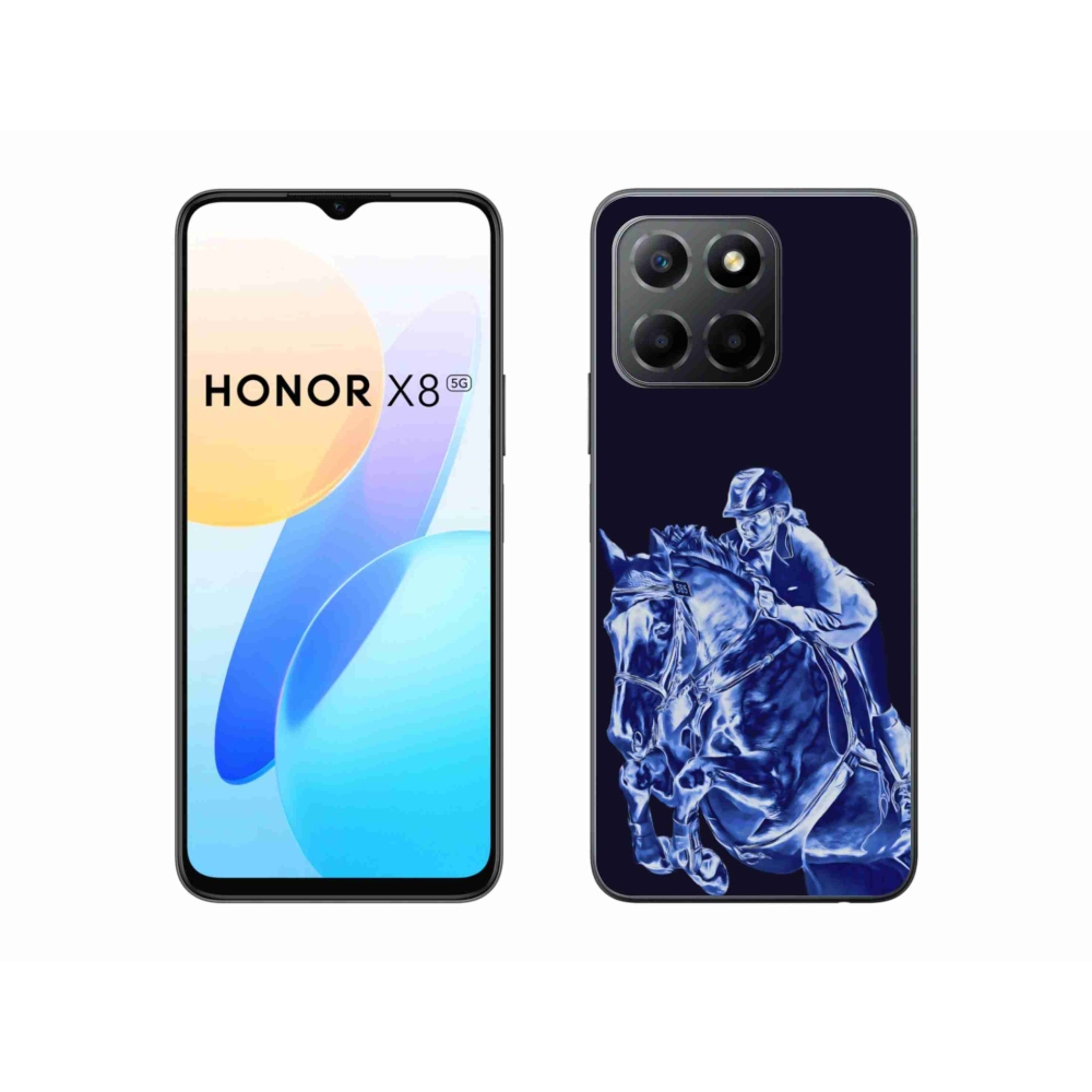 Gelový kryt mmCase na Honor X8 5G/Honor 70 Lite 5G - dostihový kůň