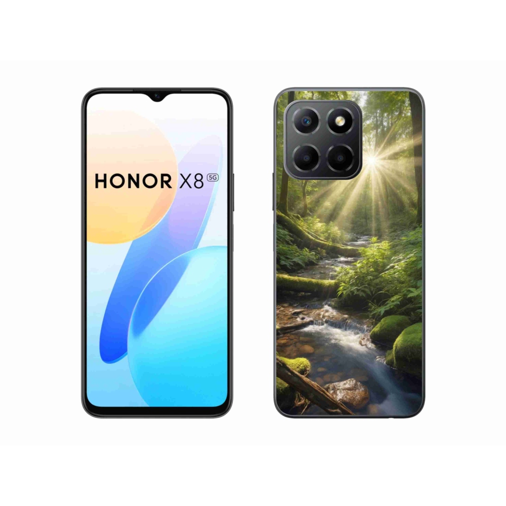 Gelový kryt mmCase na Honor X8 5G/Honor 70 Lite 5G - hlubina lesa