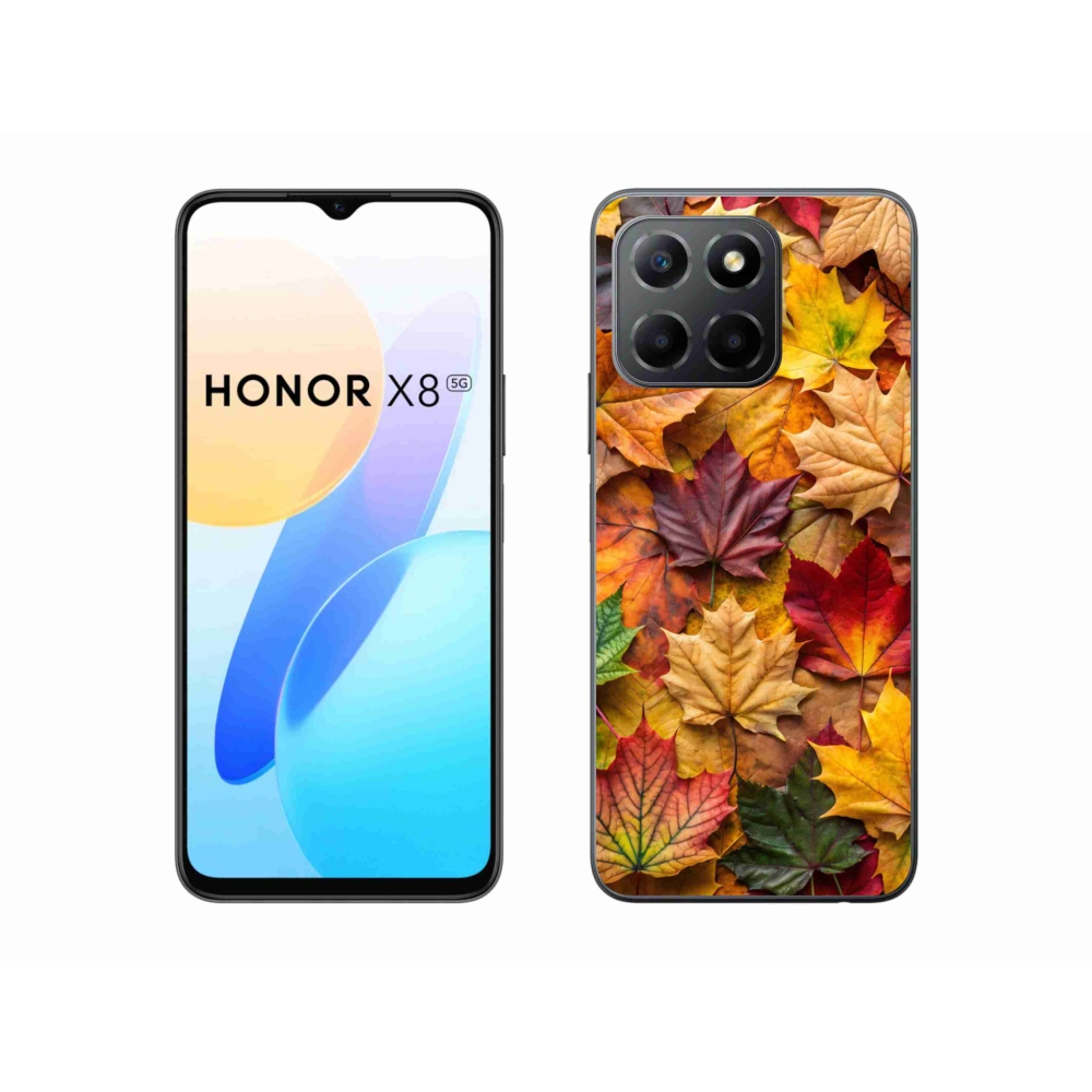Gelový kryt mmCase na Honor X8 5G/Honor 70 Lite 5G - javorové listy 2