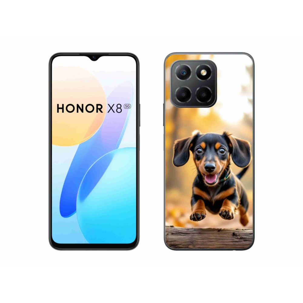 Gelový kryt mmCase na Honor X8 5G/Honor 70 Lite 5G - jezevčík 2