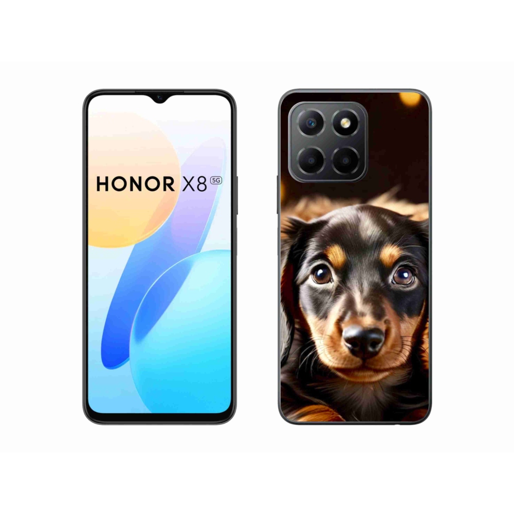 Gelový kryt mmCase na Honor X8 5G/Honor 70 Lite 5G - jezevčík
