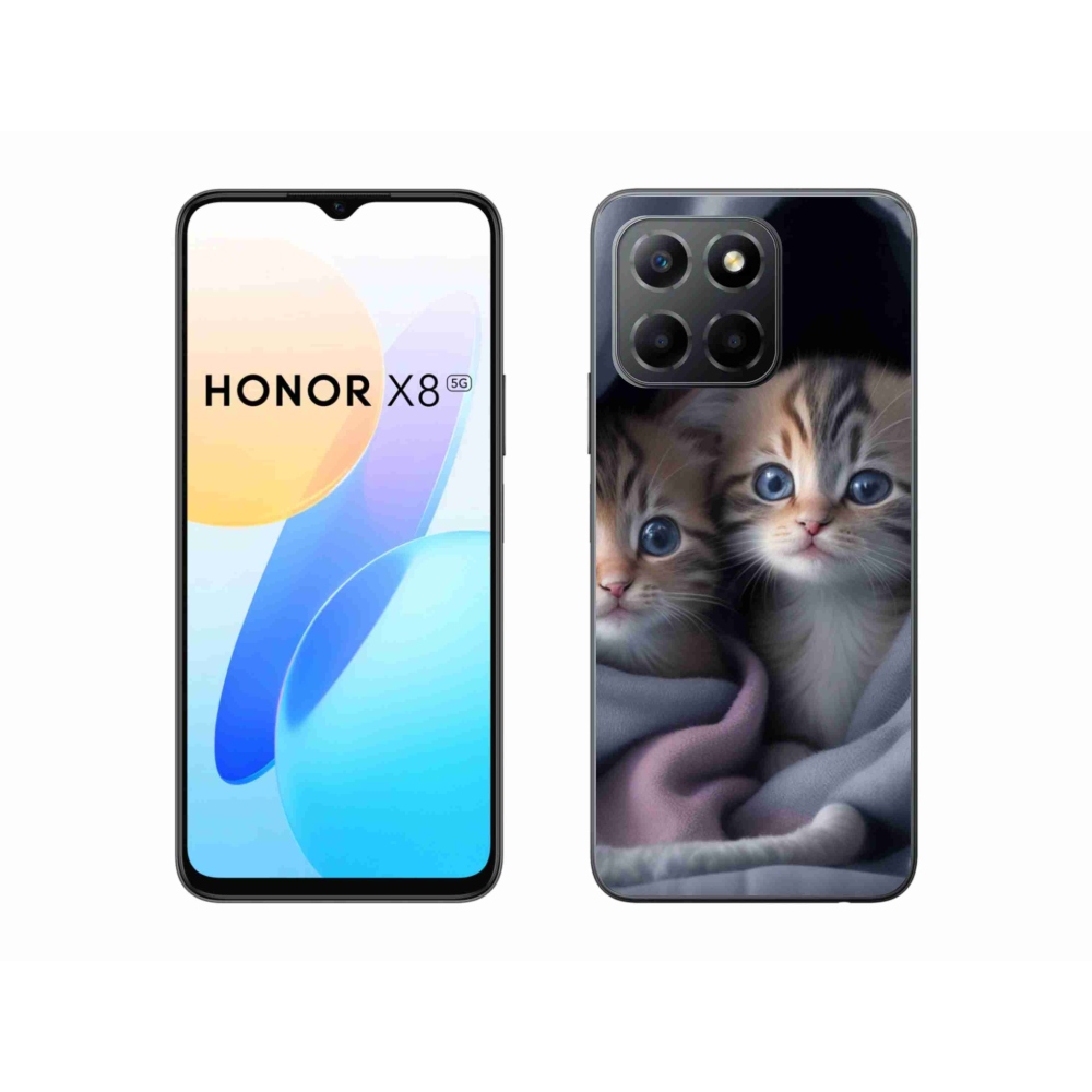 Gelový kryt mmCase na Honor X8 5G/Honor 70 Lite 5G - kočičí duo 2