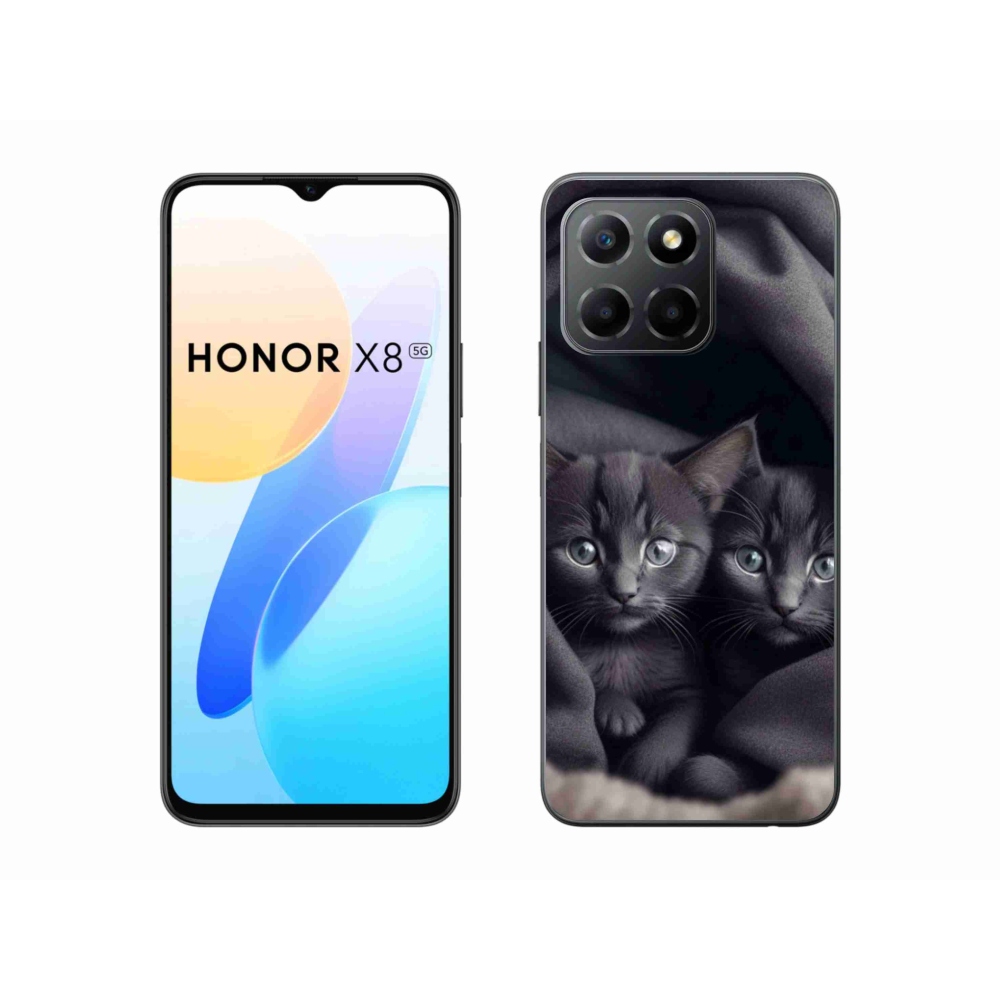 Gelový kryt mmCase na Honor X8 5G/Honor 70 Lite 5G - kočičí duo