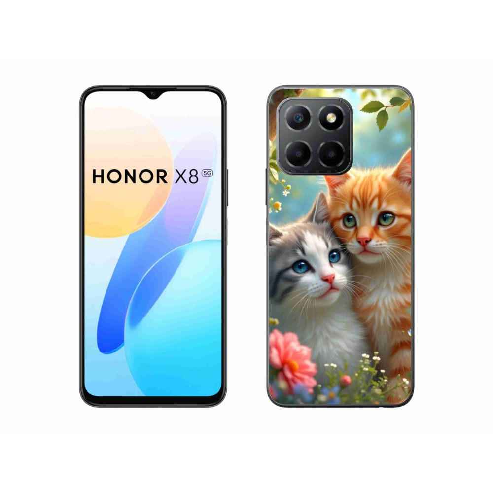 Gelový kryt mmCase na Honor X8 5G/Honor 70 Lite 5G - kočičí láska 2
