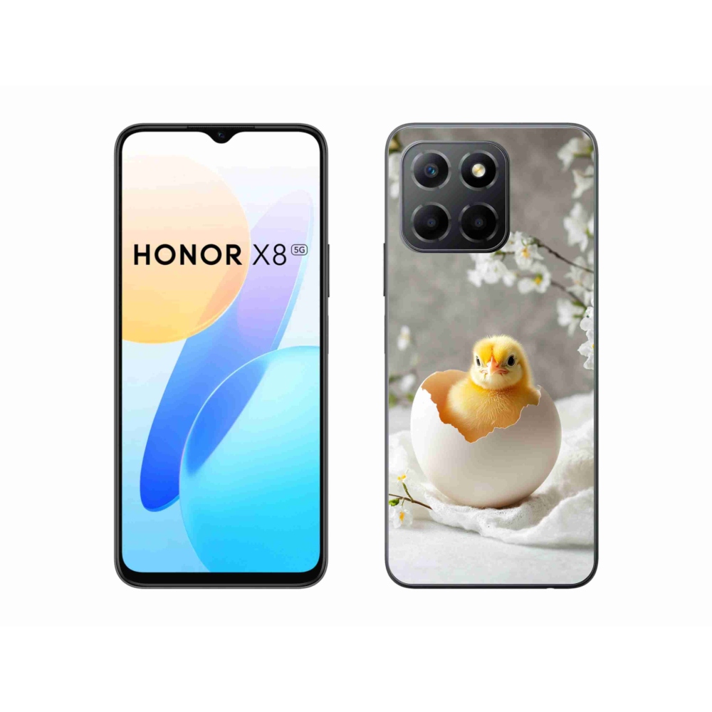 Gelový kryt mmCase na Honor X8 5G/Honor 70 Lite 5G - kuřátko
