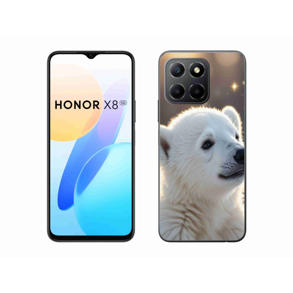 Gelový kryt mmCase na Honor X8 5G/Honor 70 Lite 5G - lední medvěd