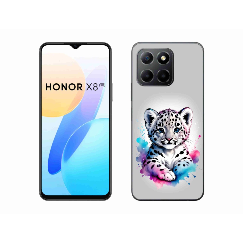 Gelový kryt mmCase na Honor X8 5G/Honor 70 Lite 5G - levhartí mládě