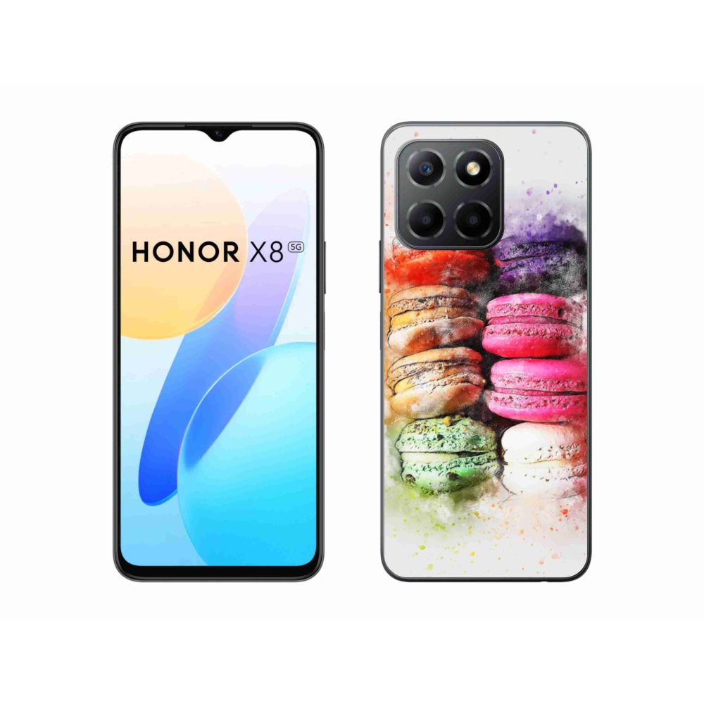Gelový kryt mmCase na Honor X8 5G/Honor 70 Lite 5G - makrónky