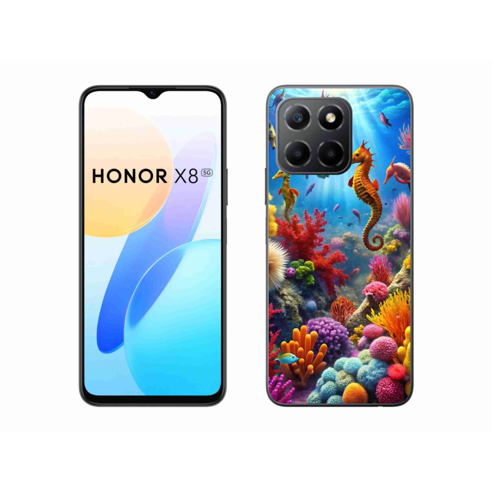 Gelový kryt mmCase na Honor X8 5G/Honor 70 Lite 5G - mořský svět 3