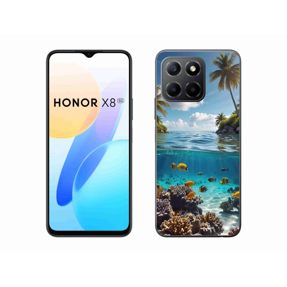 Gelový kryt mmCase na Honor X8 5G/Honor 70 Lite 5G - mořský svět 4
