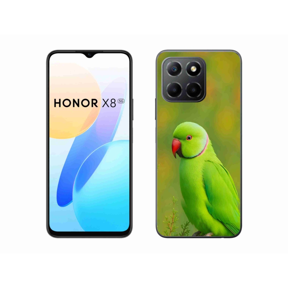 Gelový kryt mmCase na Honor X8 5G/Honor 70 Lite 5G - papoušek alexandr 2
