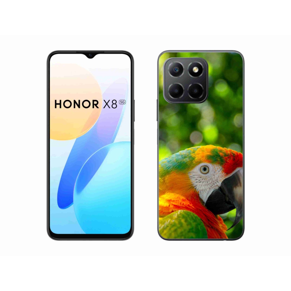 Gelový kryt mmCase na Honor X8 5G/Honor 70 Lite 5G - papoušek ara 3