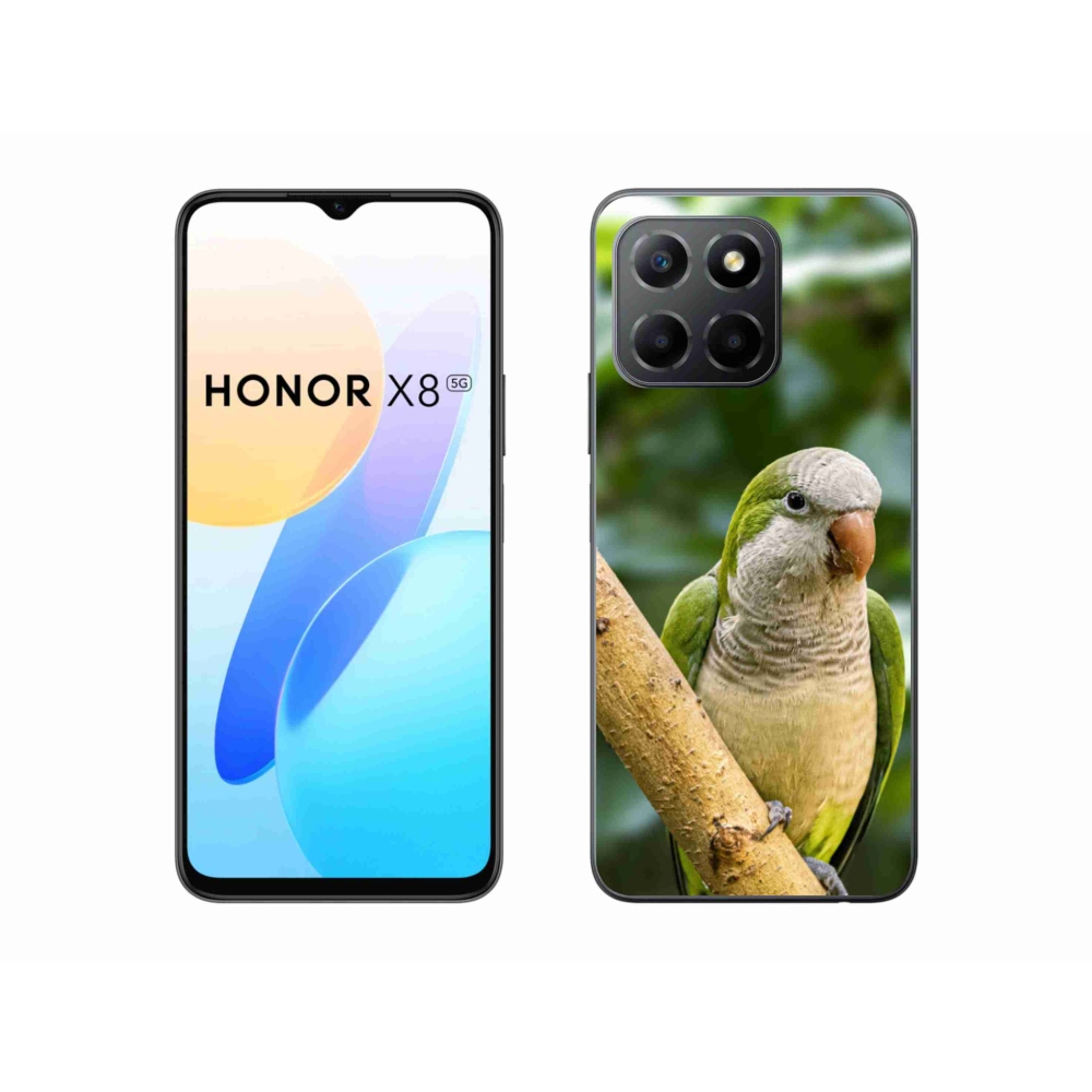 Gelový kryt mmCase na Honor X8 5G/Honor 70 Lite 5G - papoušek mníšek