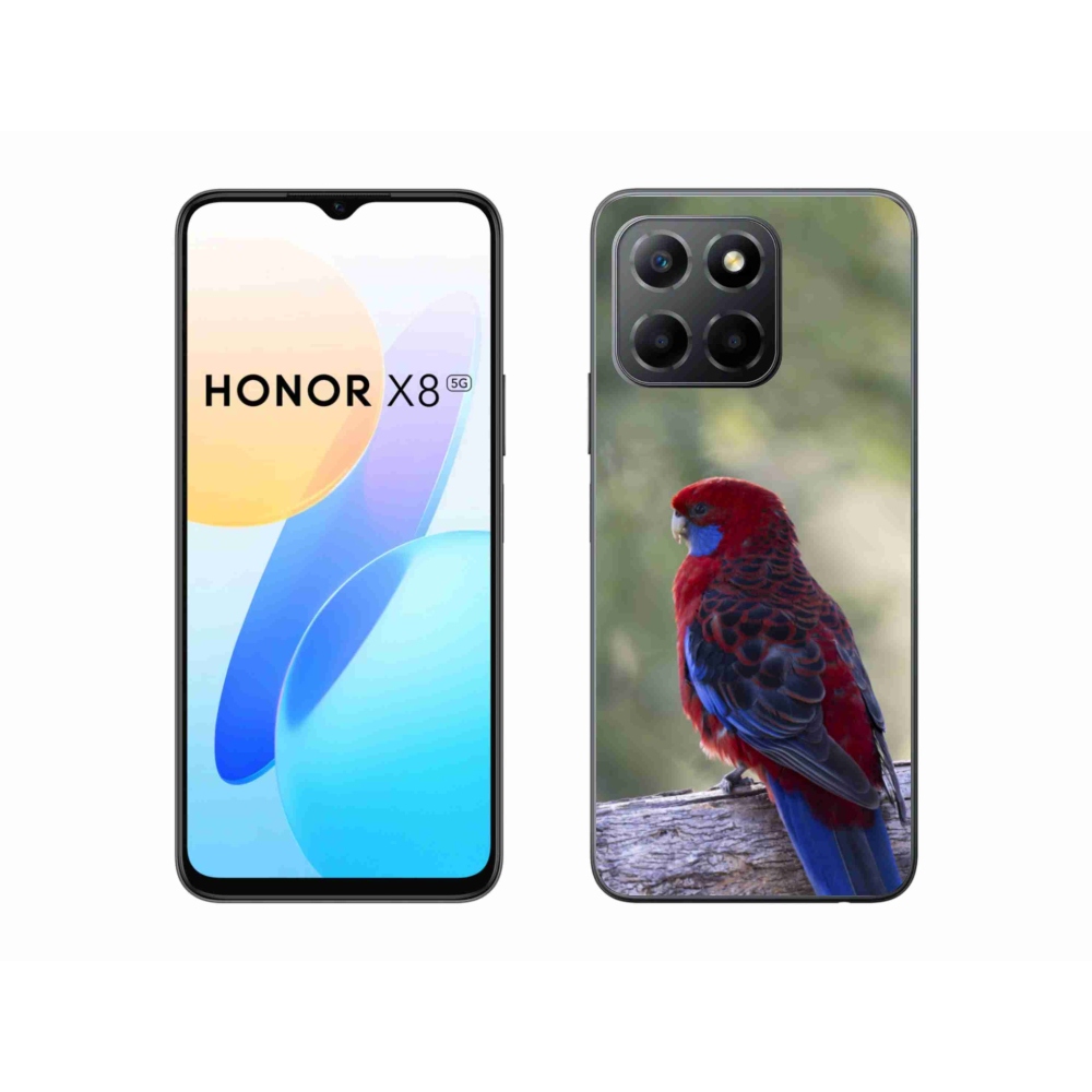 Gelový kryt mmCase na Honor X8 5G/Honor 70 Lite 5G - papoušek rosela