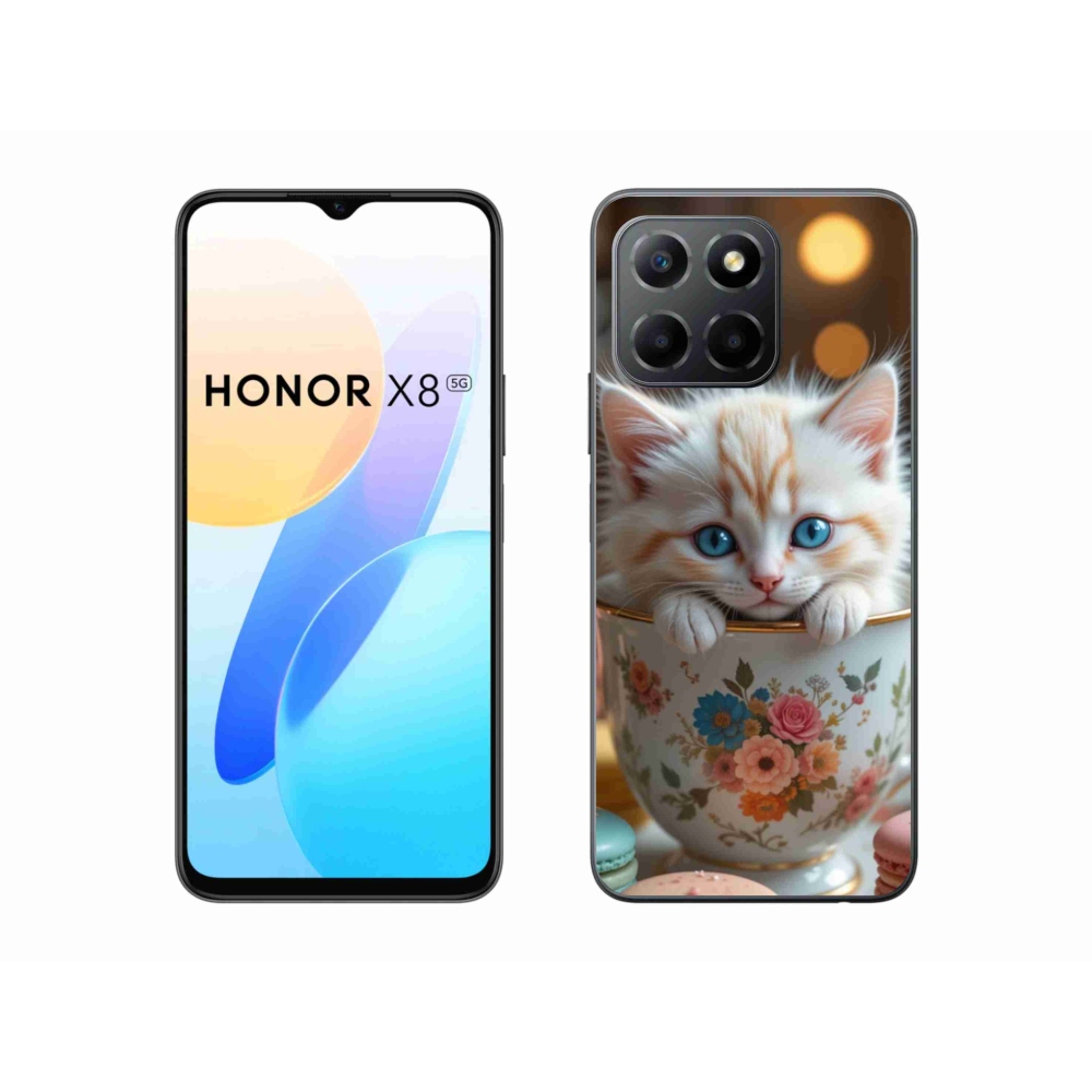 Gelový kryt mmCase na Honor X8 5G/Honor 70 Lite 5G - roztomilé kotě 6