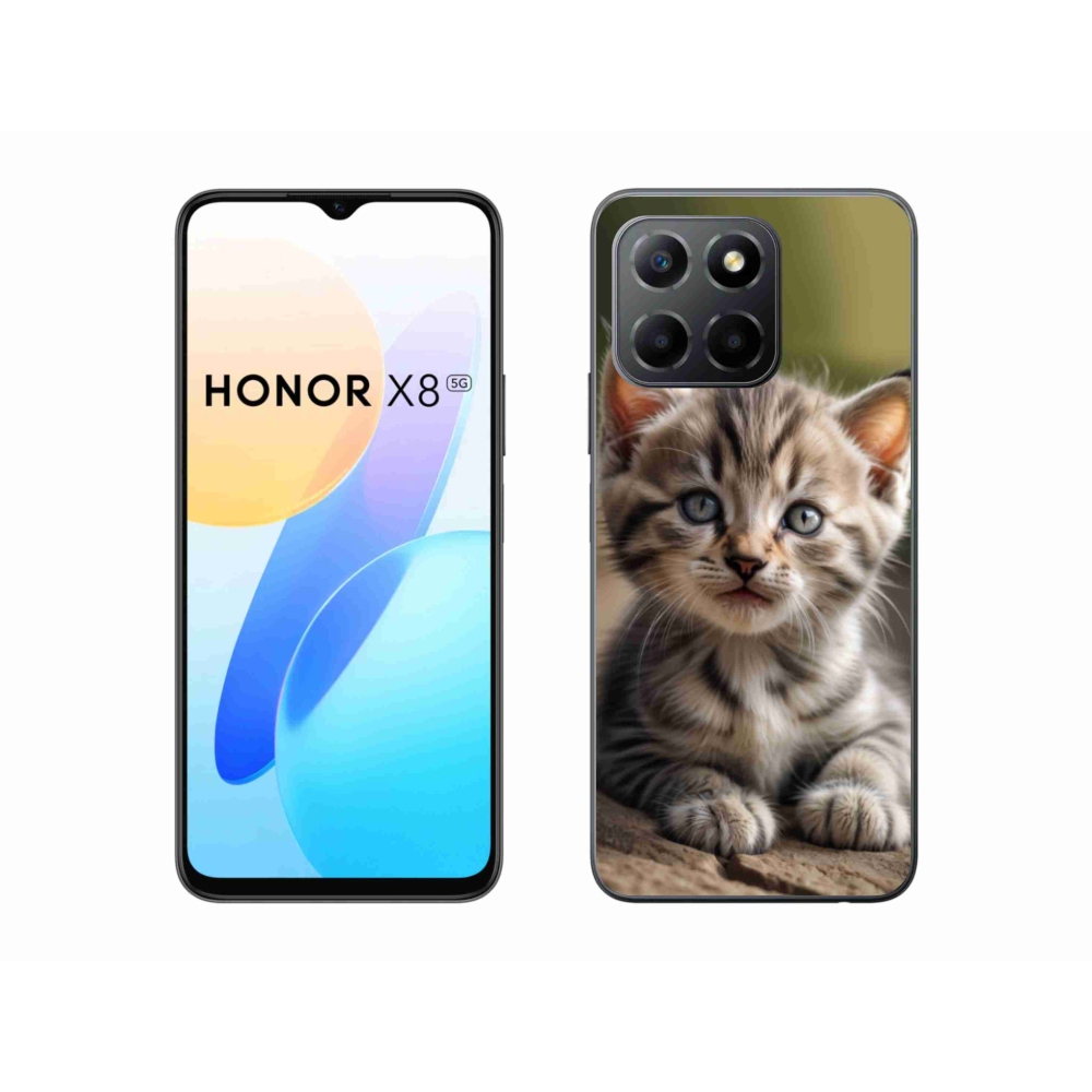 Gelový kryt mmCase na Honor X8 5G/Honor 70 Lite 5G - roztomilé kotě 9