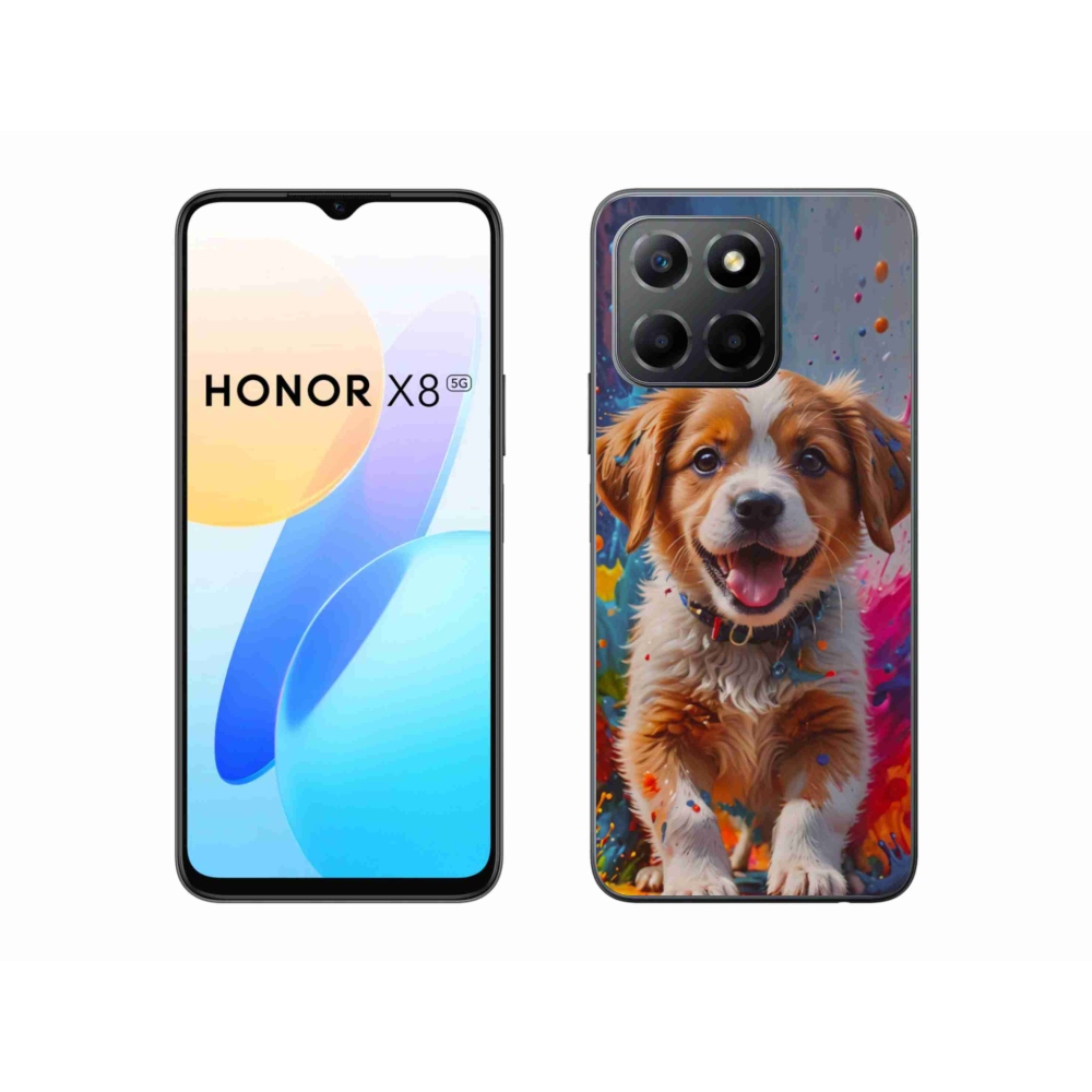 Gelový kryt mmCase na Honor X8 5G/Honor 70 Lite 5G - roztomilé štěně 3