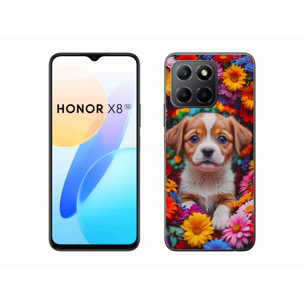 Gelový kryt mmCase na Honor X8 5G/Honor 70 Lite 5G - roztomilé štěně
