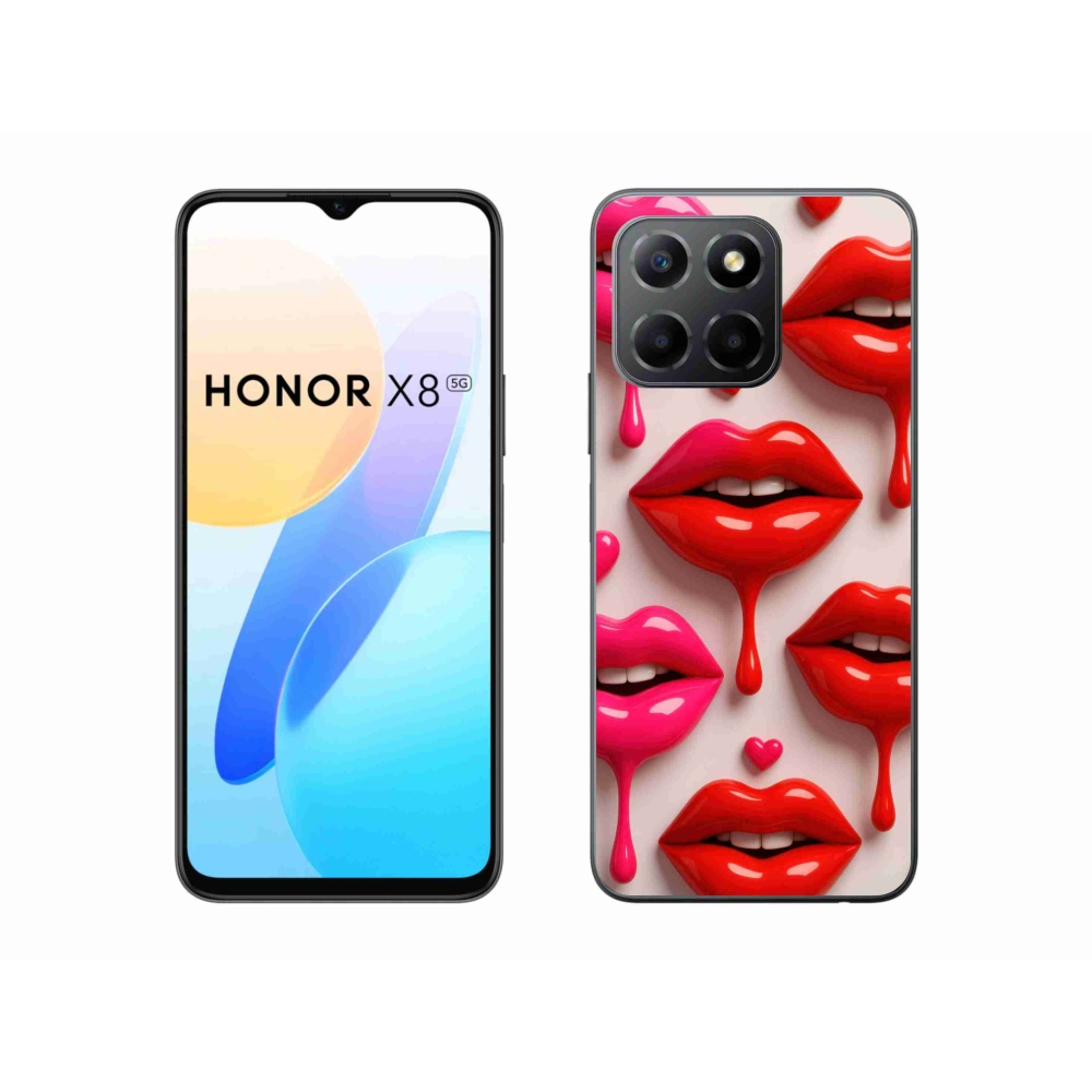 Gelový kryt mmCase na Honor X8 5G/Honor 70 Lite 5G - rty 2