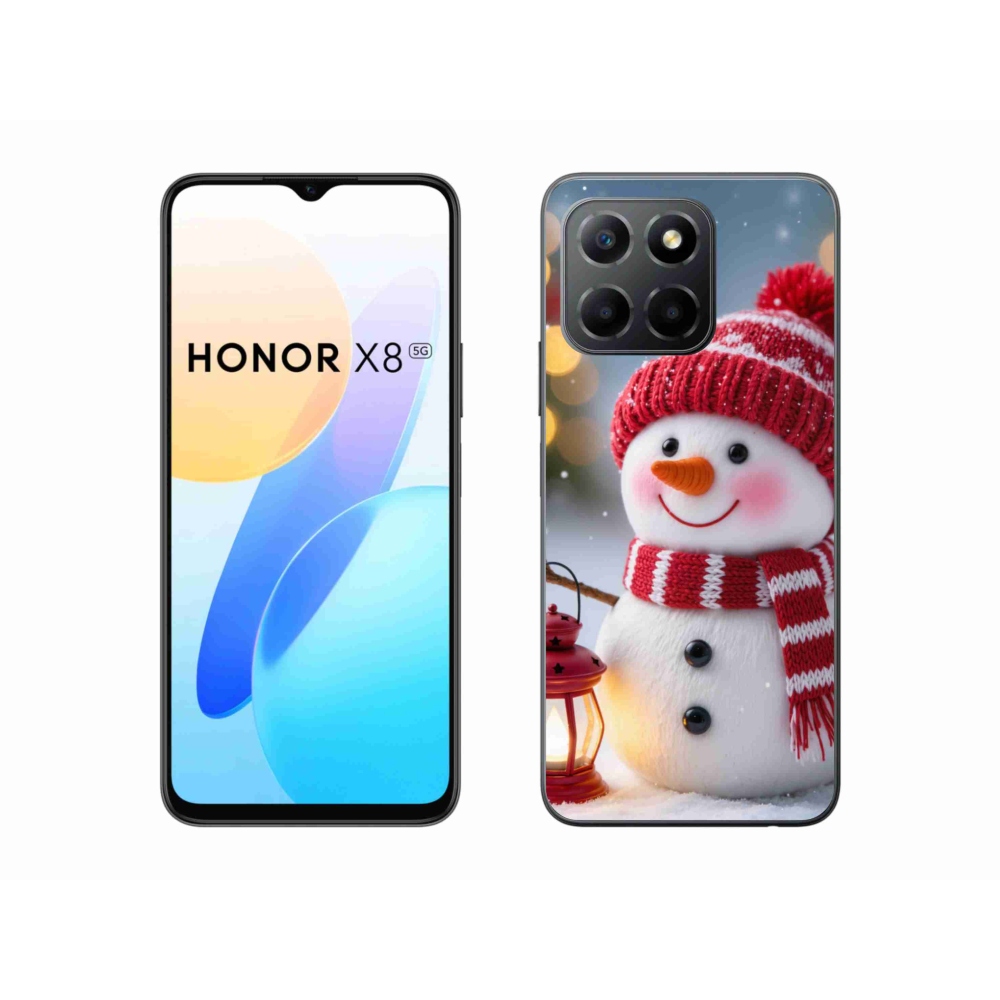 Gelový kryt mmCase na Honor X8 5G/Honor 70 Lite 5G - sněhulák 2