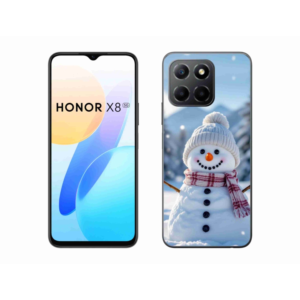 Gelový kryt mmCase na Honor X8 5G/Honor 70 Lite 5G - sněhulák 3