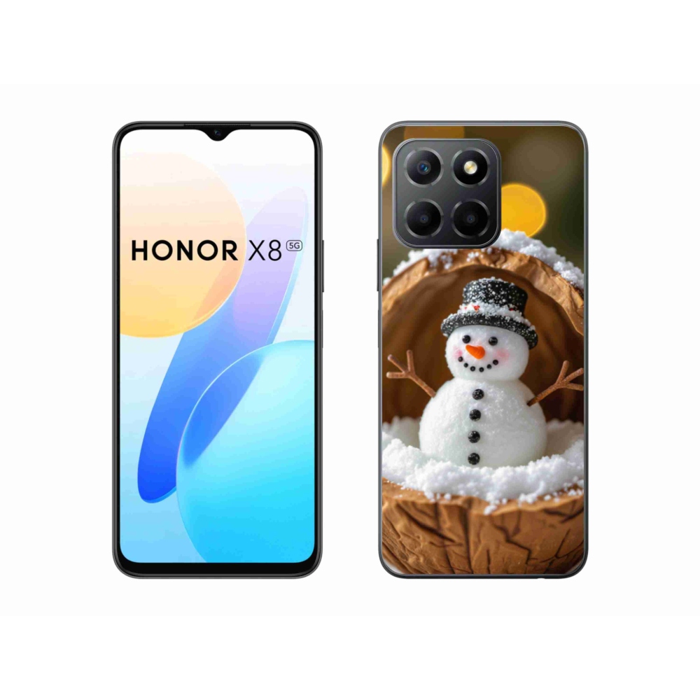 Gelový kryt mmCase na Honor X8 5G/Honor 70 Lite 5G - sněhulák 4