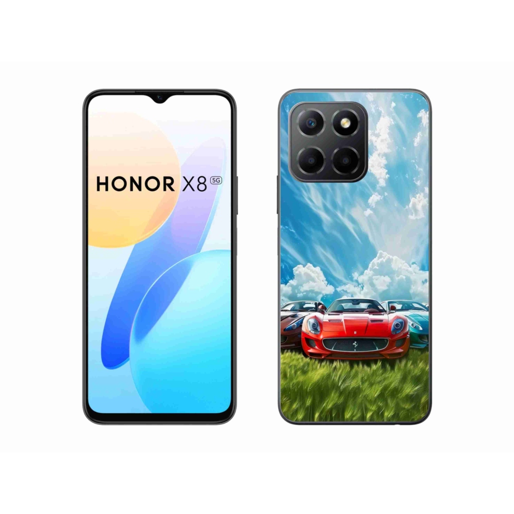 Gelový kryt mmCase na Honor X8 5G/Honor 70 Lite 5G - sportovní vozy