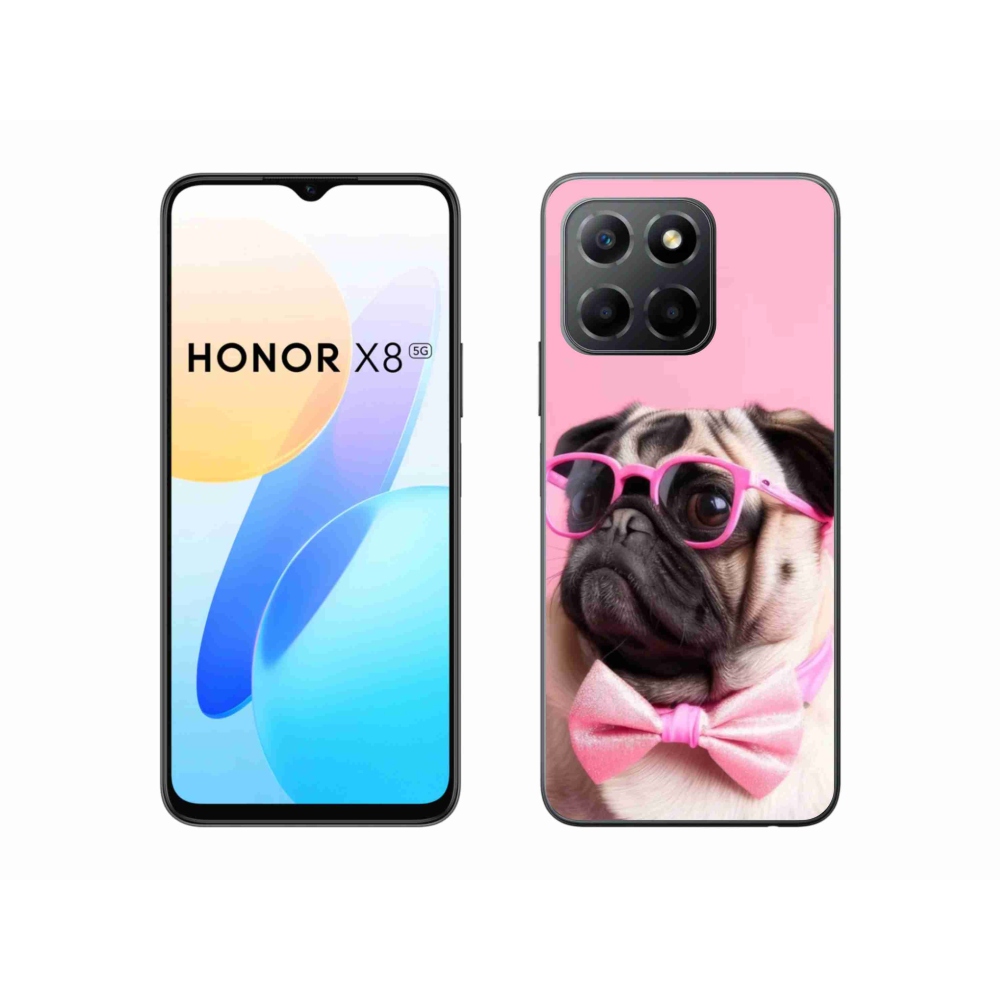Gelový kryt mmCase na Honor X8 5G/Honor 70 Lite 5G - stylový mops