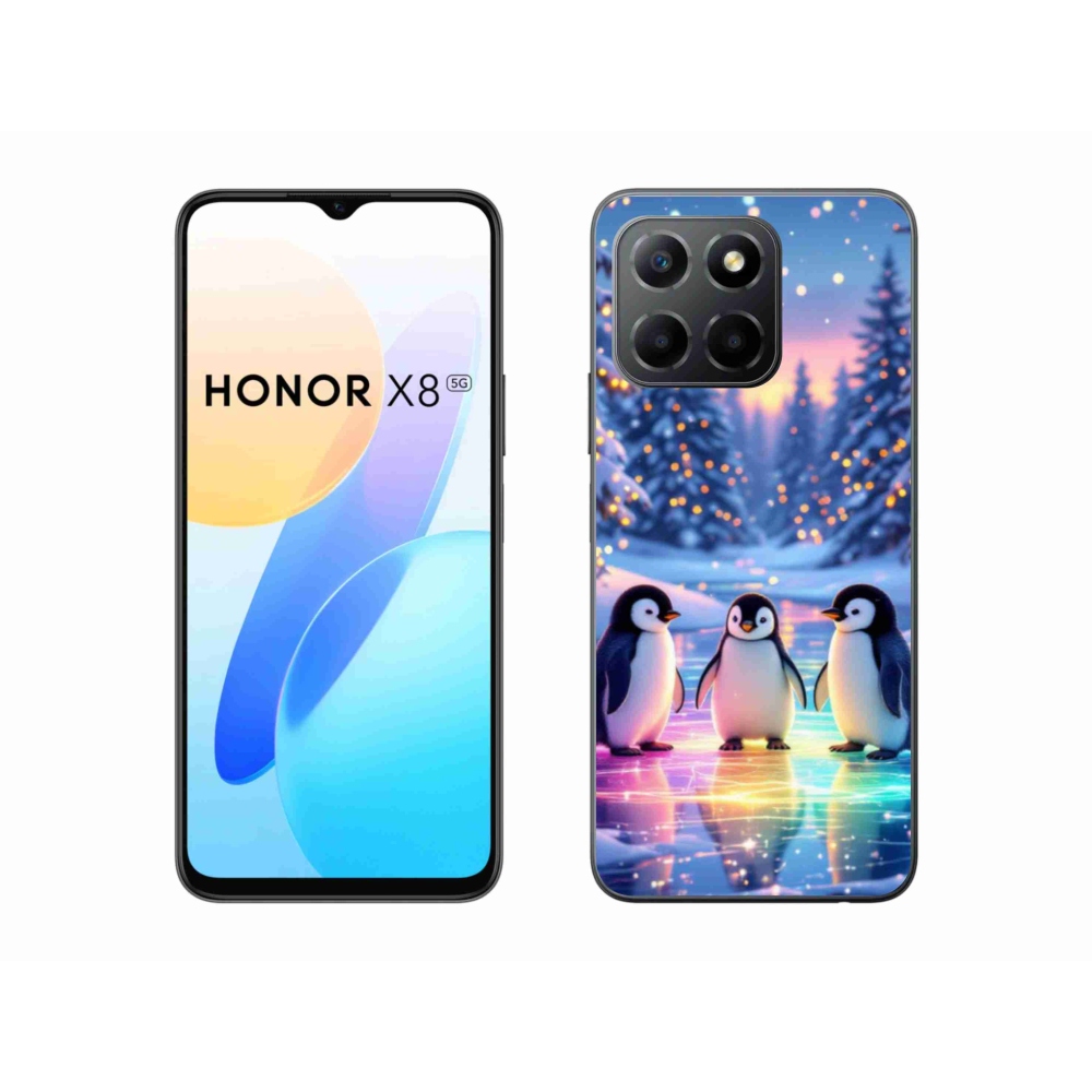 Gelový kryt mmCase na Honor X8 5G/Honor 70 Lite 5G - tučnáci