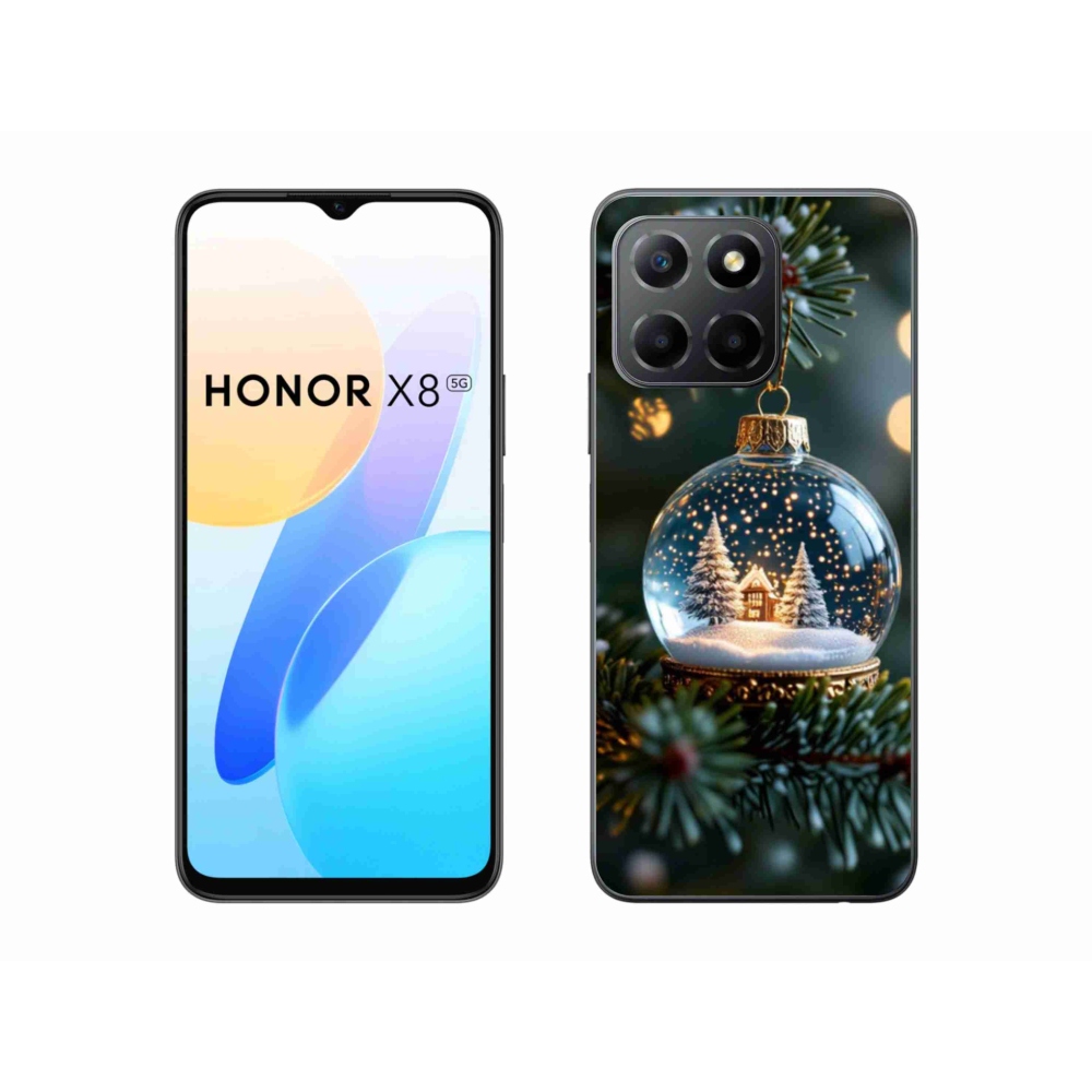 Gelový kryt mmCase na Honor X8 5G/Honor 70 Lite 5G - vánoční koule 2