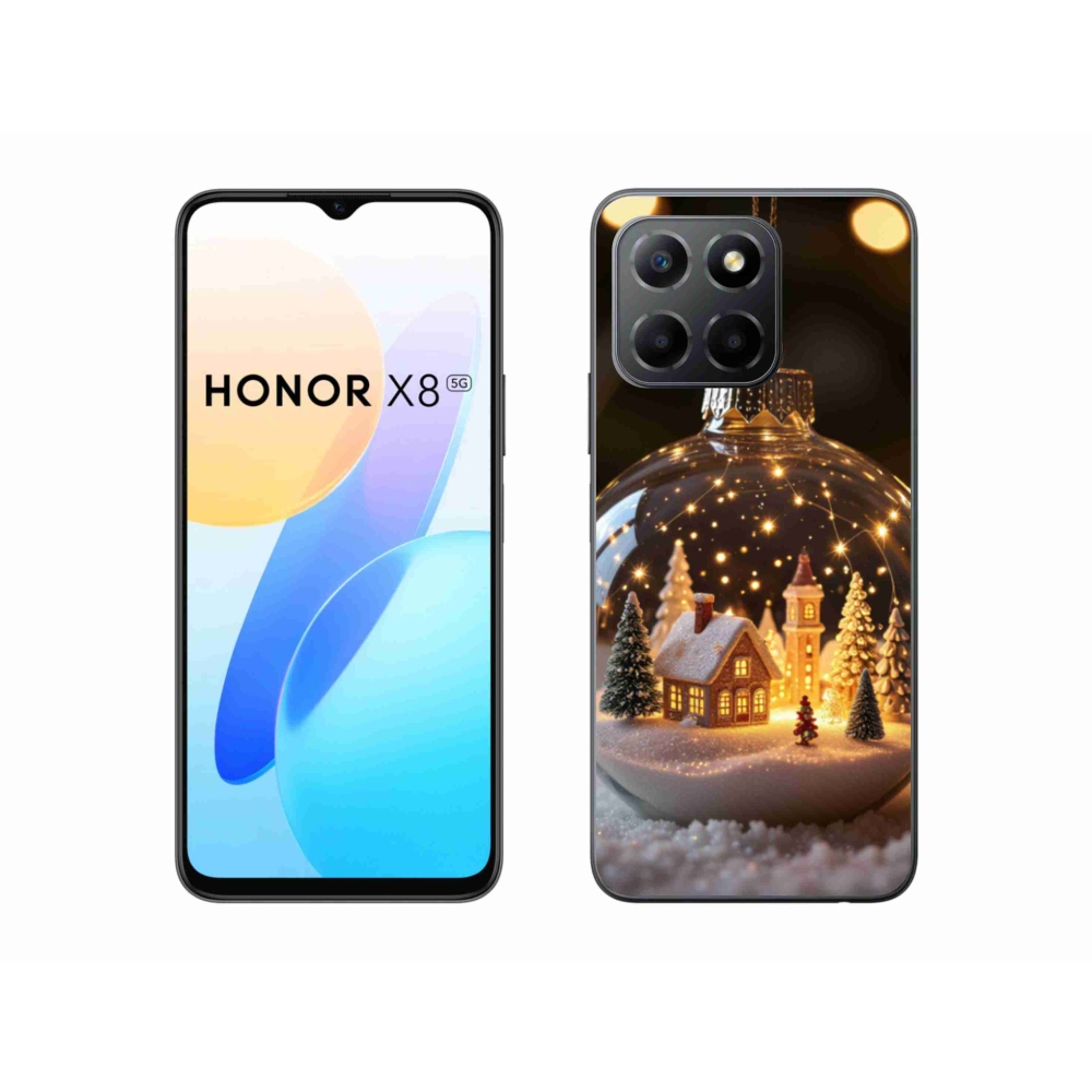 Gelový kryt mmCase na Honor X8 5G/Honor 70 Lite 5G - vánoční koule 3