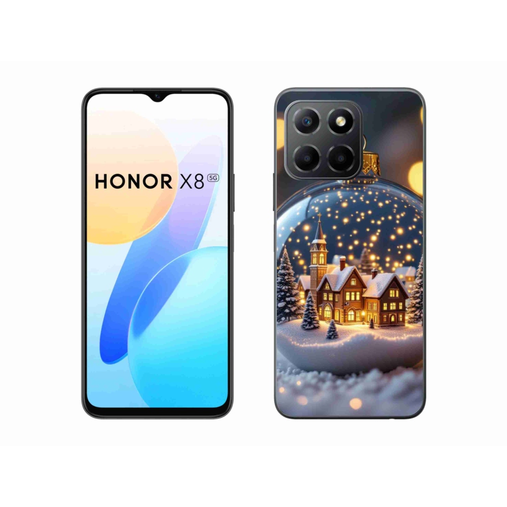 Gelový kryt mmCase na Honor X8 5G/Honor 70 Lite 5G - vánoční koule 4