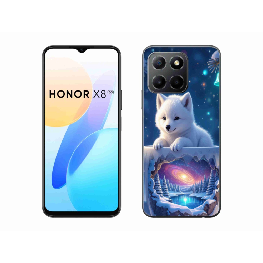 Gelový kryt mmCase na Honor X8 5G/Honor 70 Lite 5G - vánoční štěně