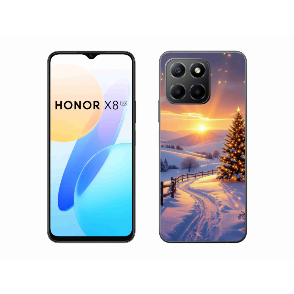 Gelový kryt mmCase na Honor X8 5G/Honor 70 Lite 5G - zimní krajina