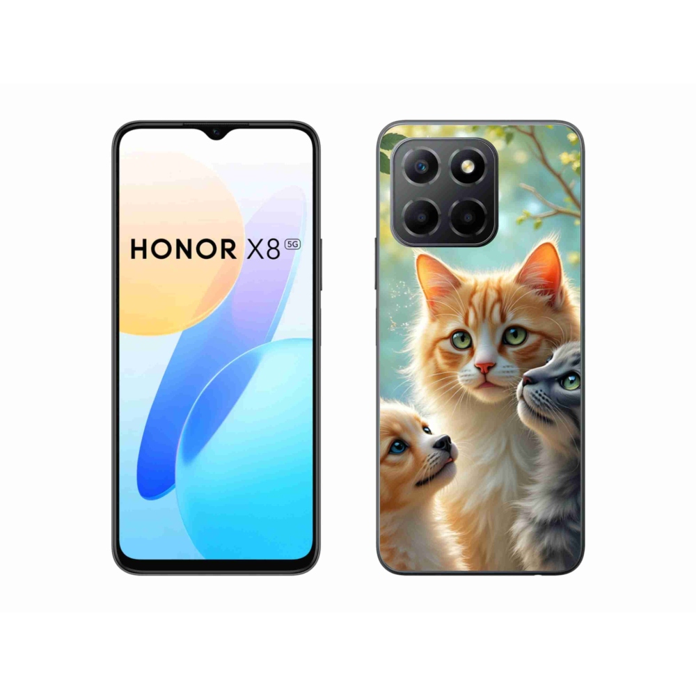 Gelový kryt mmCase na Honor X8 5G/Honor 70 Lite 5G - zvířecí přátelství 2