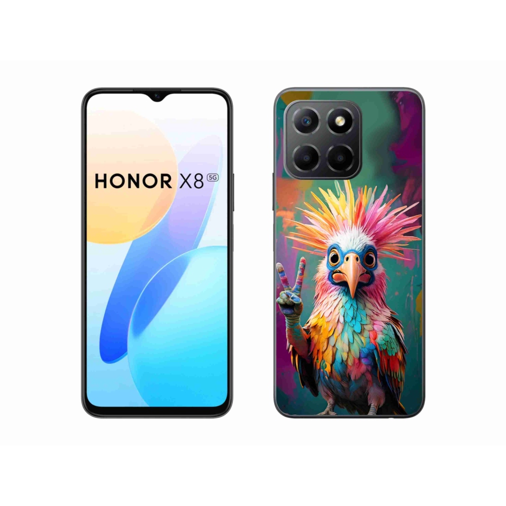 Gelový kryt mmCase na Honor X8 5G/Honor 70 Lite - barevný rebel