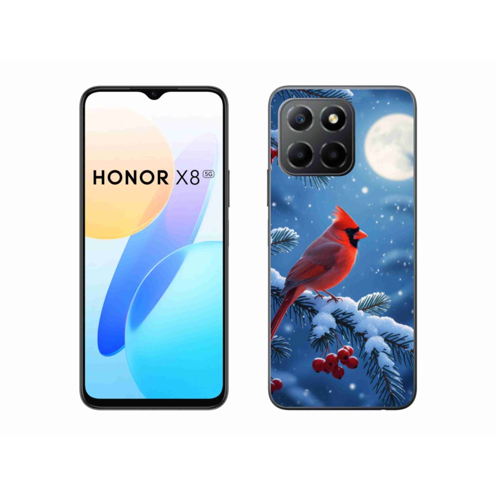 Gelový kryt mmCase na Honor X8 5G/Honor 70 Lite - kardinál červený