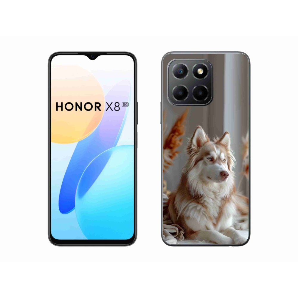 Gelový kryt mmCase na Honor X8 5G/Honor 70 Lite - klidný sibiřský husky