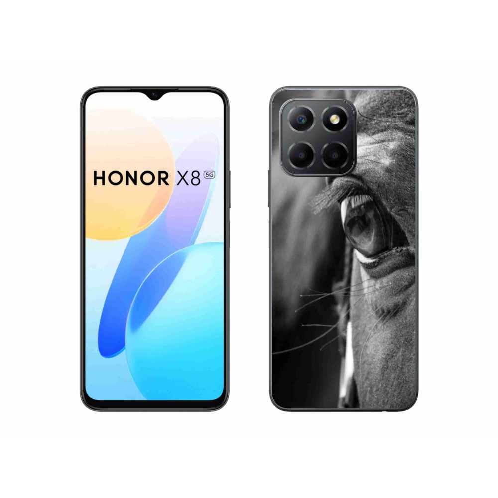 Gelový kryt mmCase na Honor X8 5G/Honor 70 Lite - koňský pohled