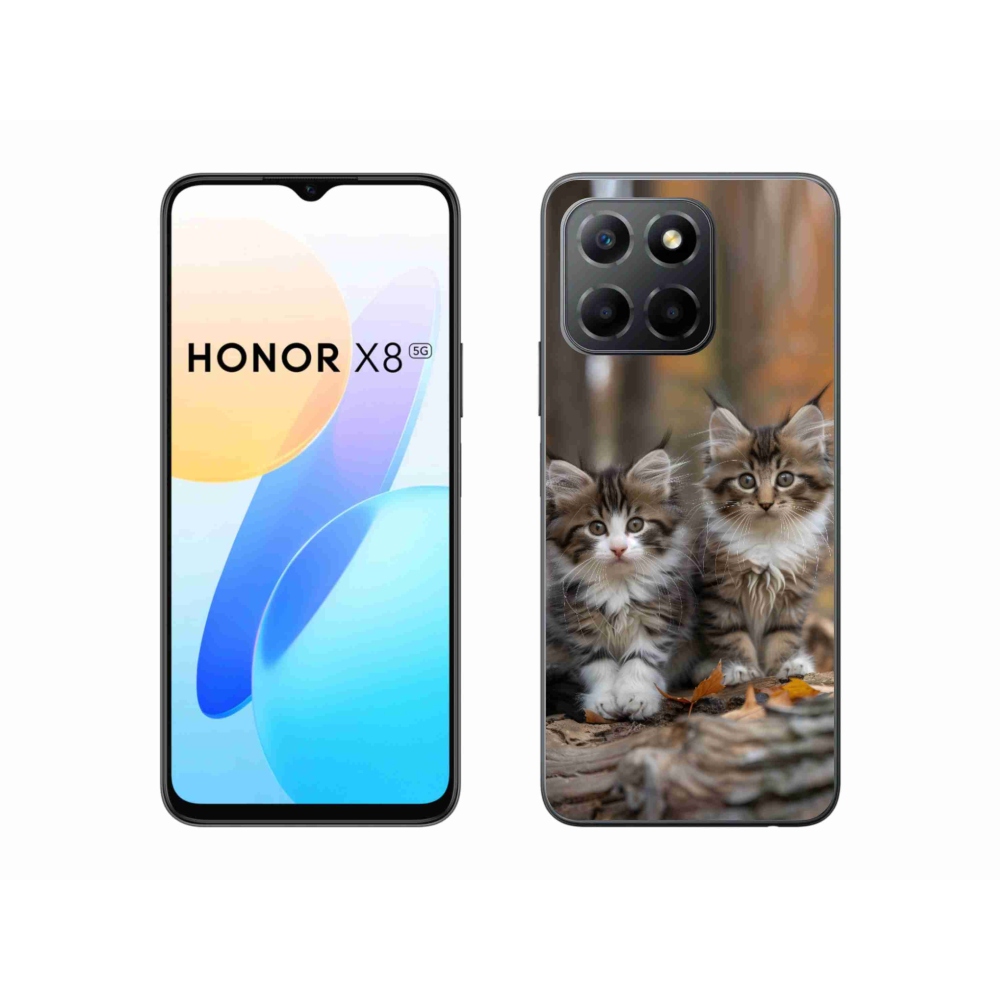 Gelový kryt mmCase na Honor X8 5G/Honor 70 Lite - kočičí duo 3