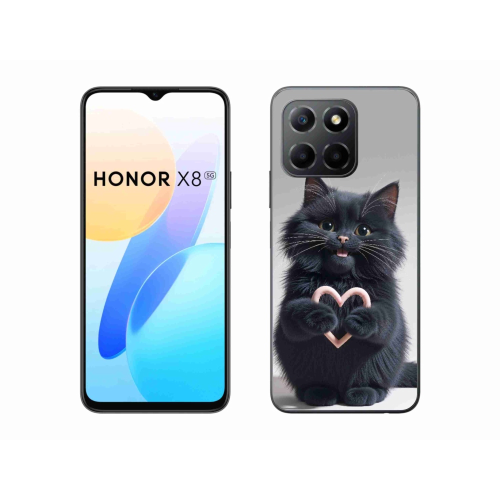 Gelový kryt mmCase na Honor X8 5G/Honor 70 Lite - kočičí láska 3