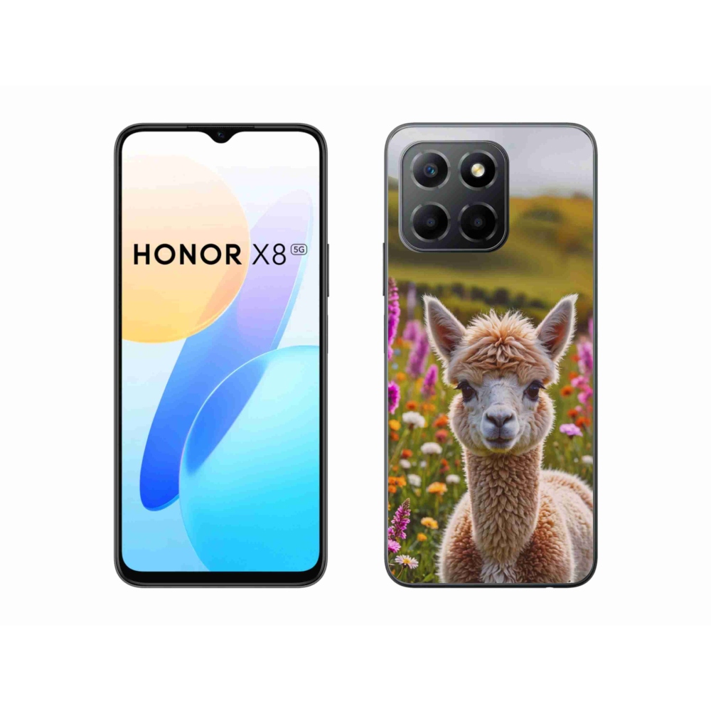 Gelový kryt mmCase na Honor X8 5G/Honor 70 Lite - lama na louce