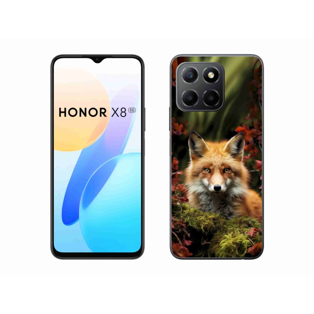Gelový kryt mmCase na Honor X8 5G/Honor 70 Lite - liška v lese