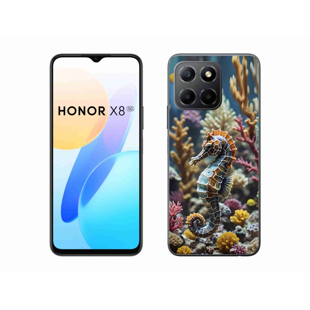 Gelový kryt mmCase na Honor X8 5G/Honor 70 Lite - mořský koník 2