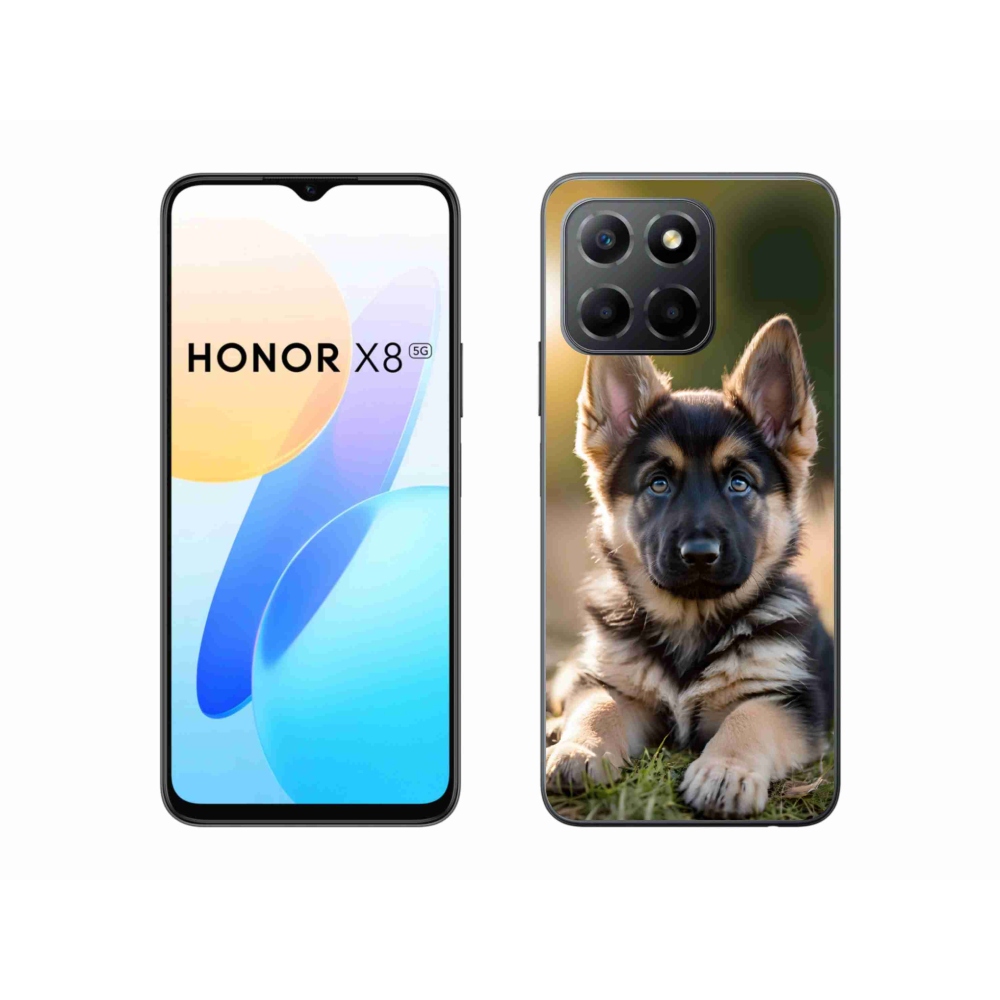 Gelový kryt mmCase na Honor X8 5G/Honor 70 Lite - německý ovčák v přírodě